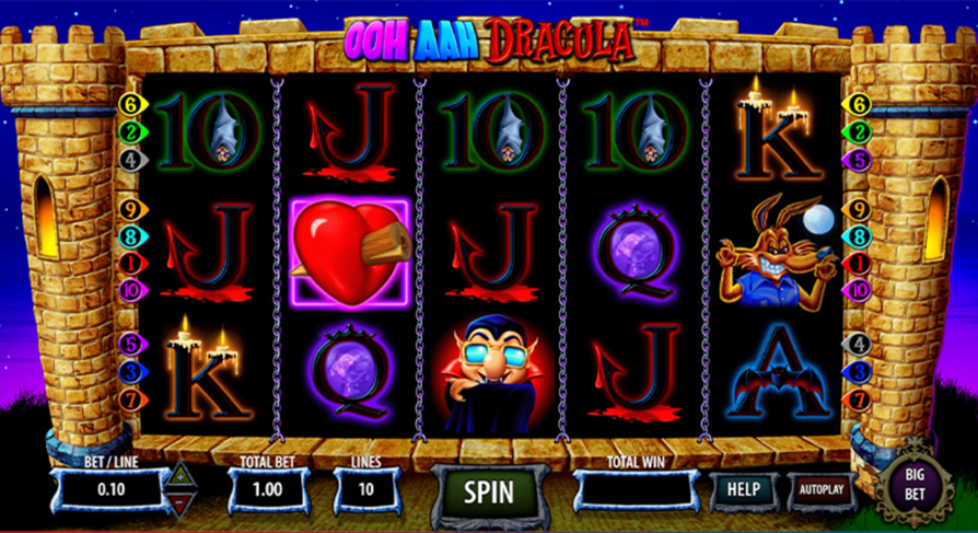 Spilleautomat på nett "Ooh Aah Dracula"